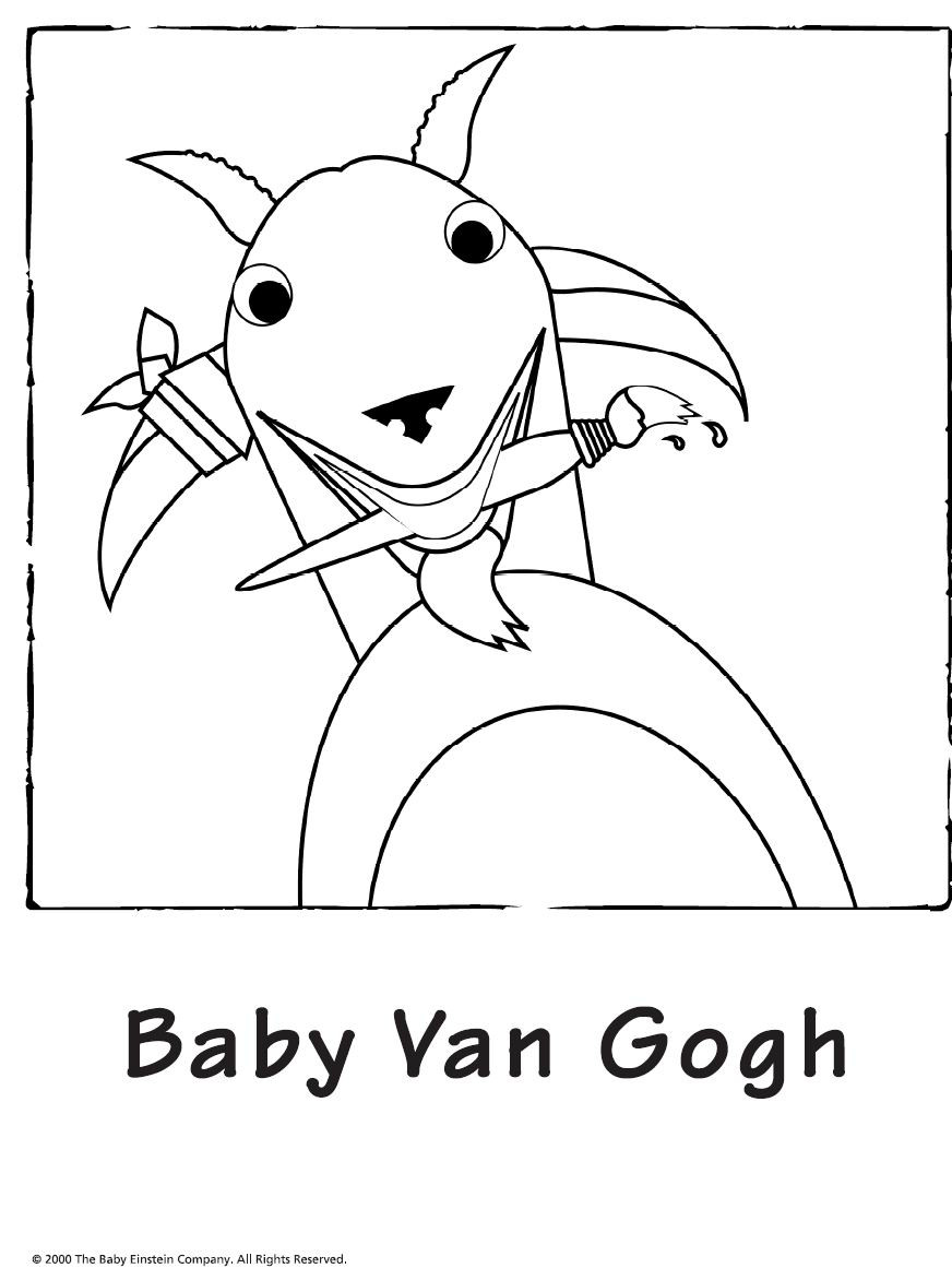 Baby Einstein Coloring Books
 Baby Einstein Van Gogh Coloring Pages Free Printable