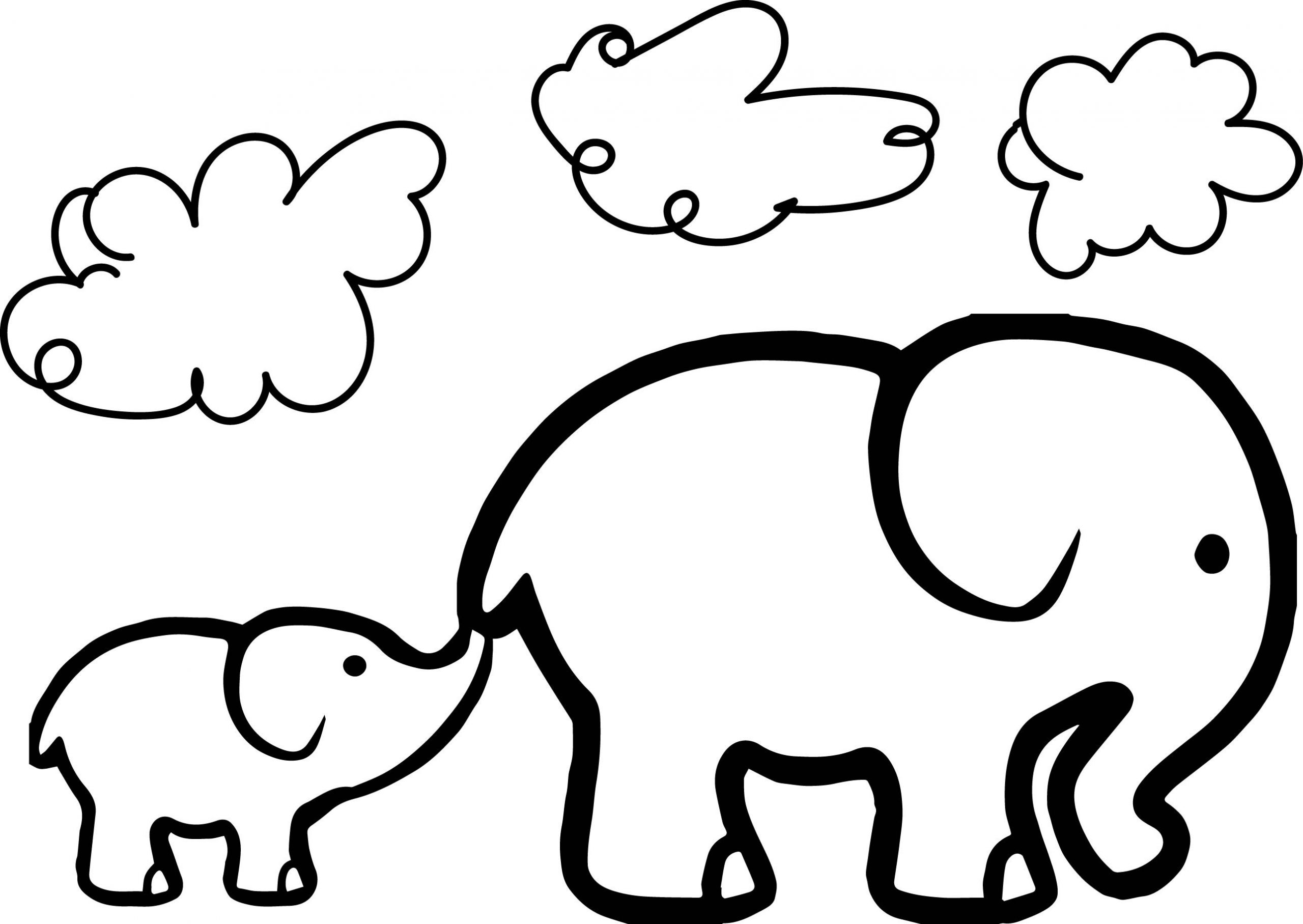 Baby Elephant Coloring Pages
 Elephant Coloring Pages