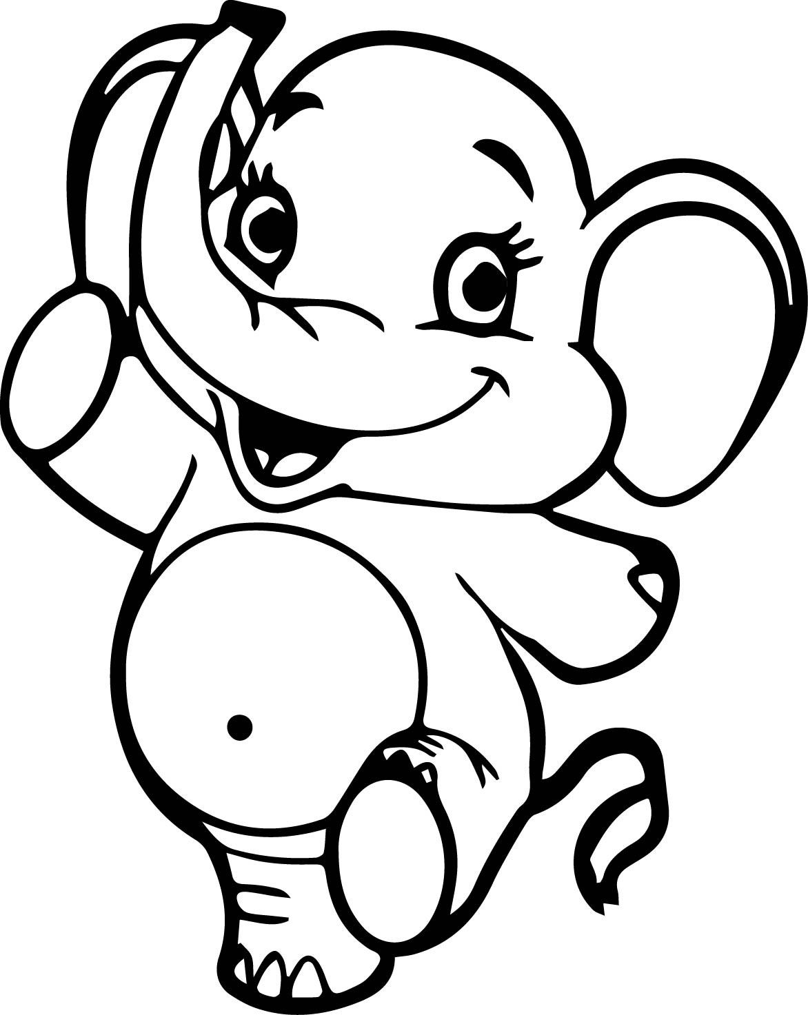Baby Elephant Coloring Pages
 Elephant Baby Drawing at GetDrawings