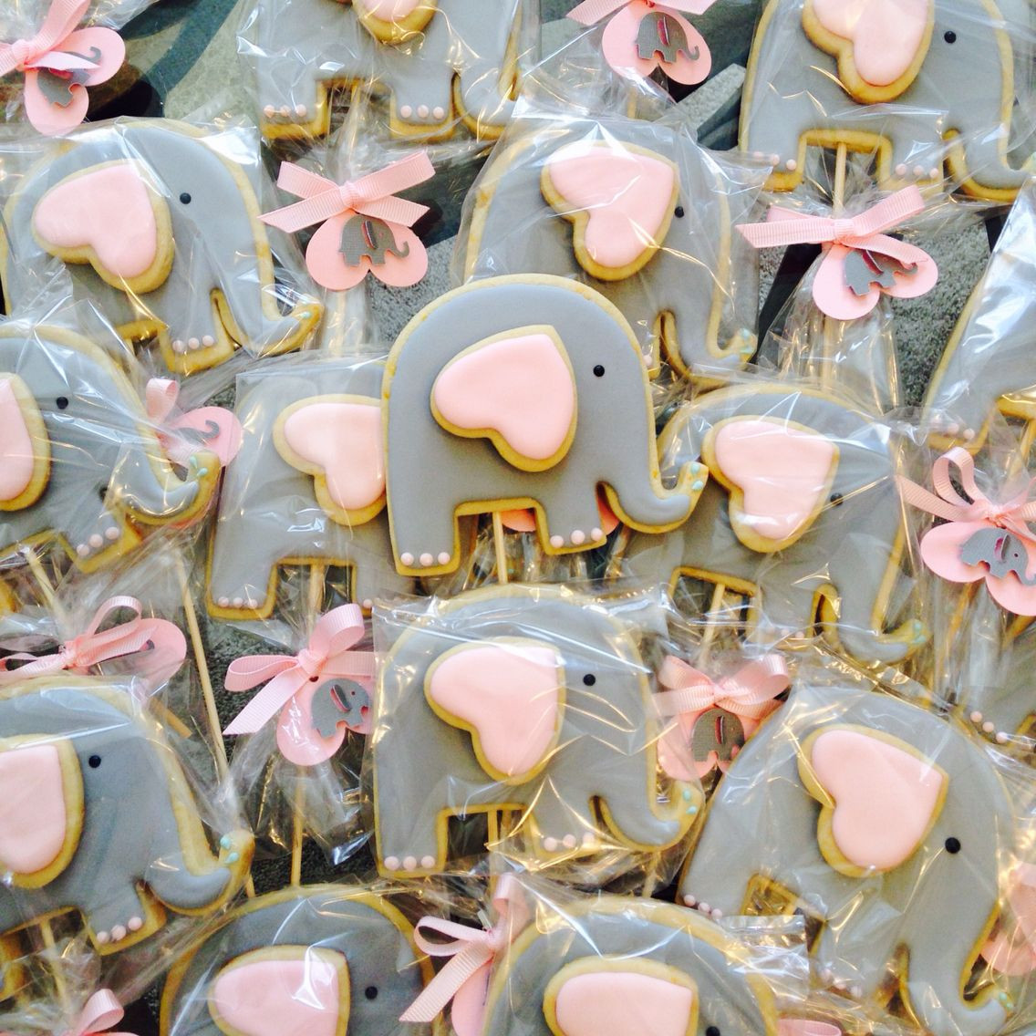 Baby Elephant Party Supplies
 Elephant sugar cookies elephant party favors baby shower