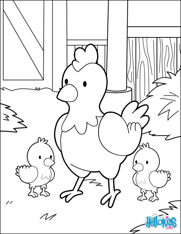 Baby Farm Animals Coloring Pages
 105 best Farm Animal Coloring Pages images on Pinterest