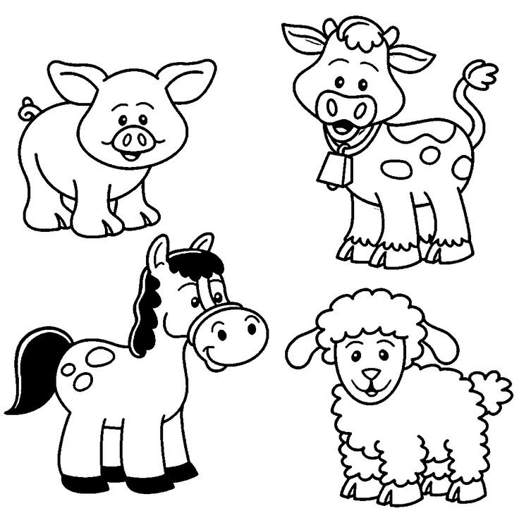 Baby Farm Animals Coloring Pages
 Baby Farm Animal Coloring Pages