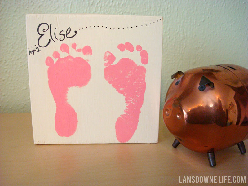 Baby Foot DIY
 Baby footprints keepsake painting Lansdowne Life