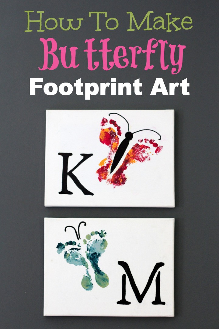 Baby Footprint Crafts
 Baby footprint kit and other footprint art ideas Baby