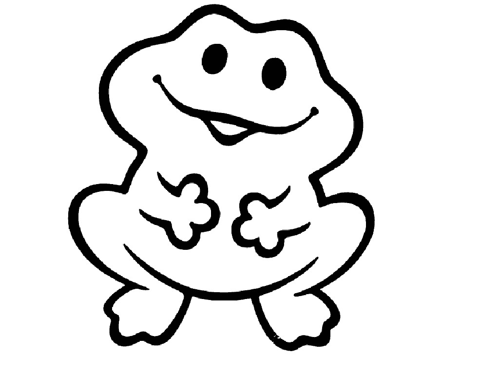Baby Frog Coloring Pages
 Cute Frog Drawing