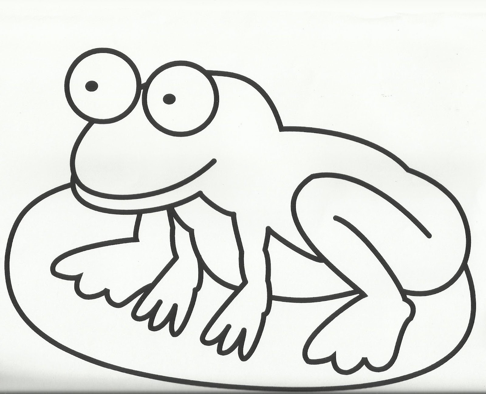 Baby Frog Coloring Pages
 early play templates Frog and lilypad templates