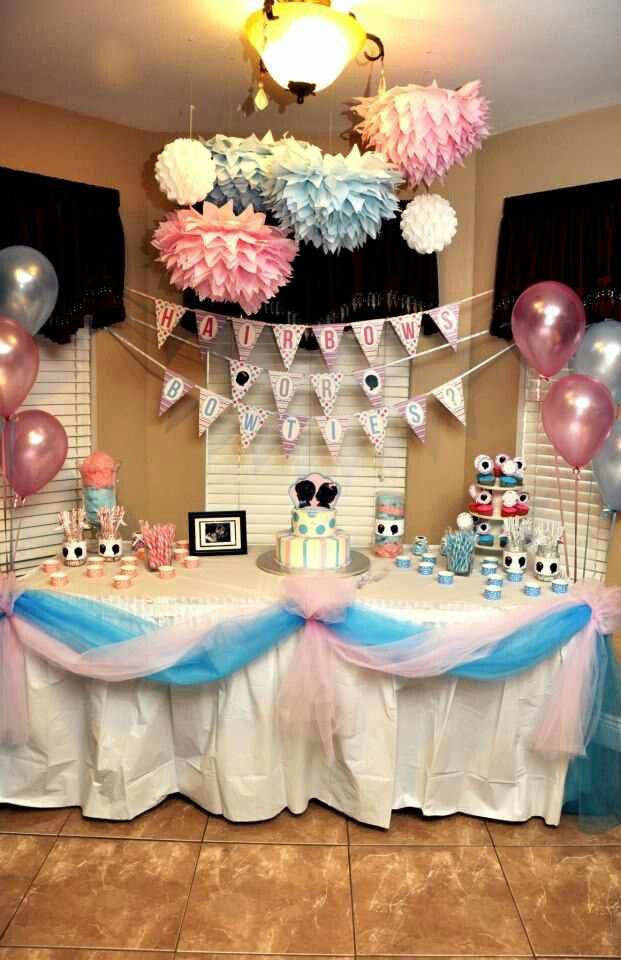 Baby Gender Reveal Party Ideas Pinterest
 Gender Reveal Party decorating ideas
