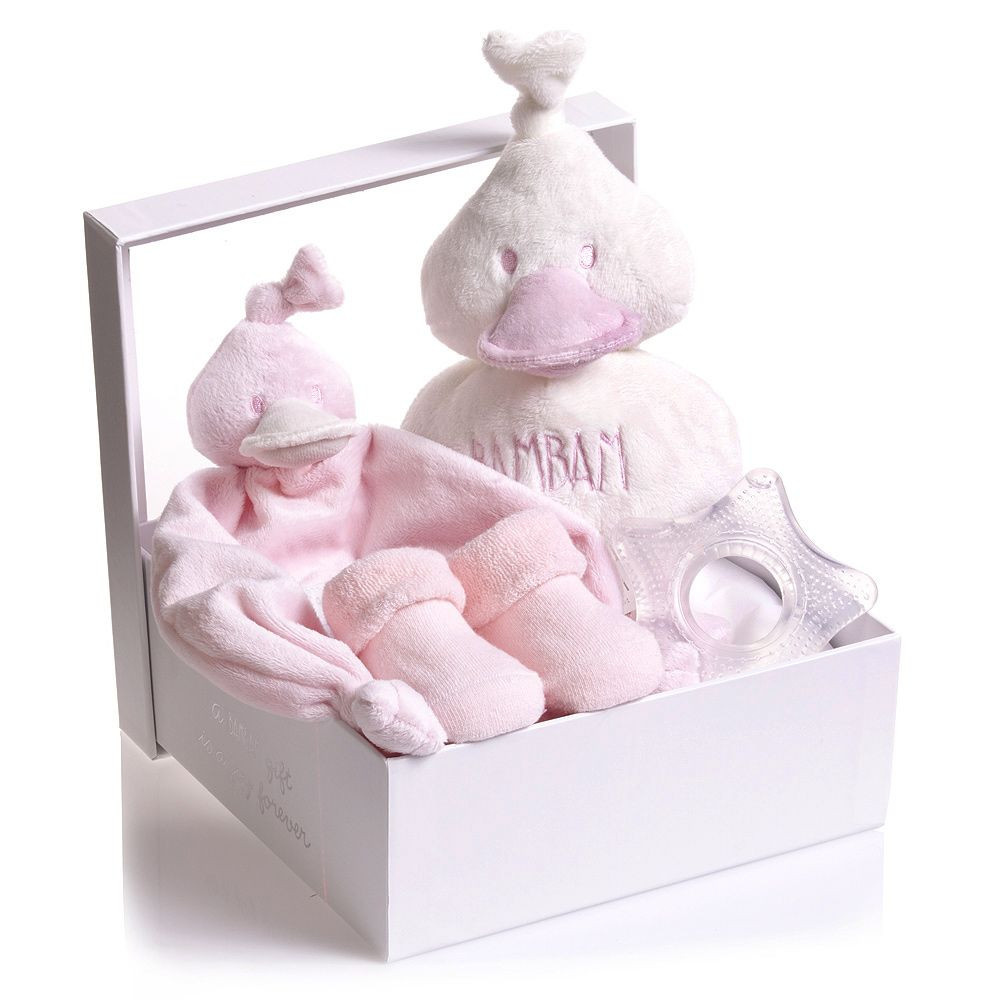 Baby Gift Set
 Bam Bam Baby Girls Pink Duck 4 Piece Gift Set