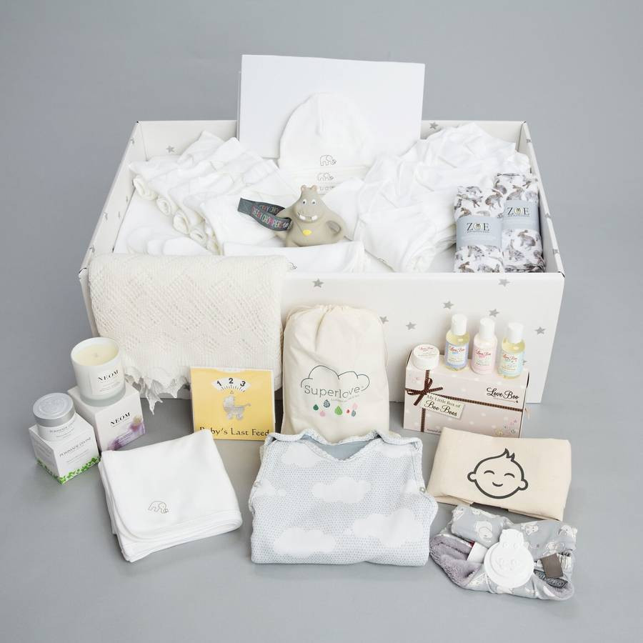 Baby Gift Set
 luxury baby box with new baby t set by british baby box