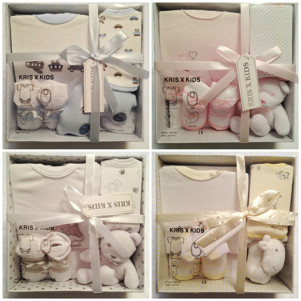 Baby Gift Set
 NEW BABY BOYS GIRLS GIFT SET 4 PIECE SET GIFT BOX NEWBORN
