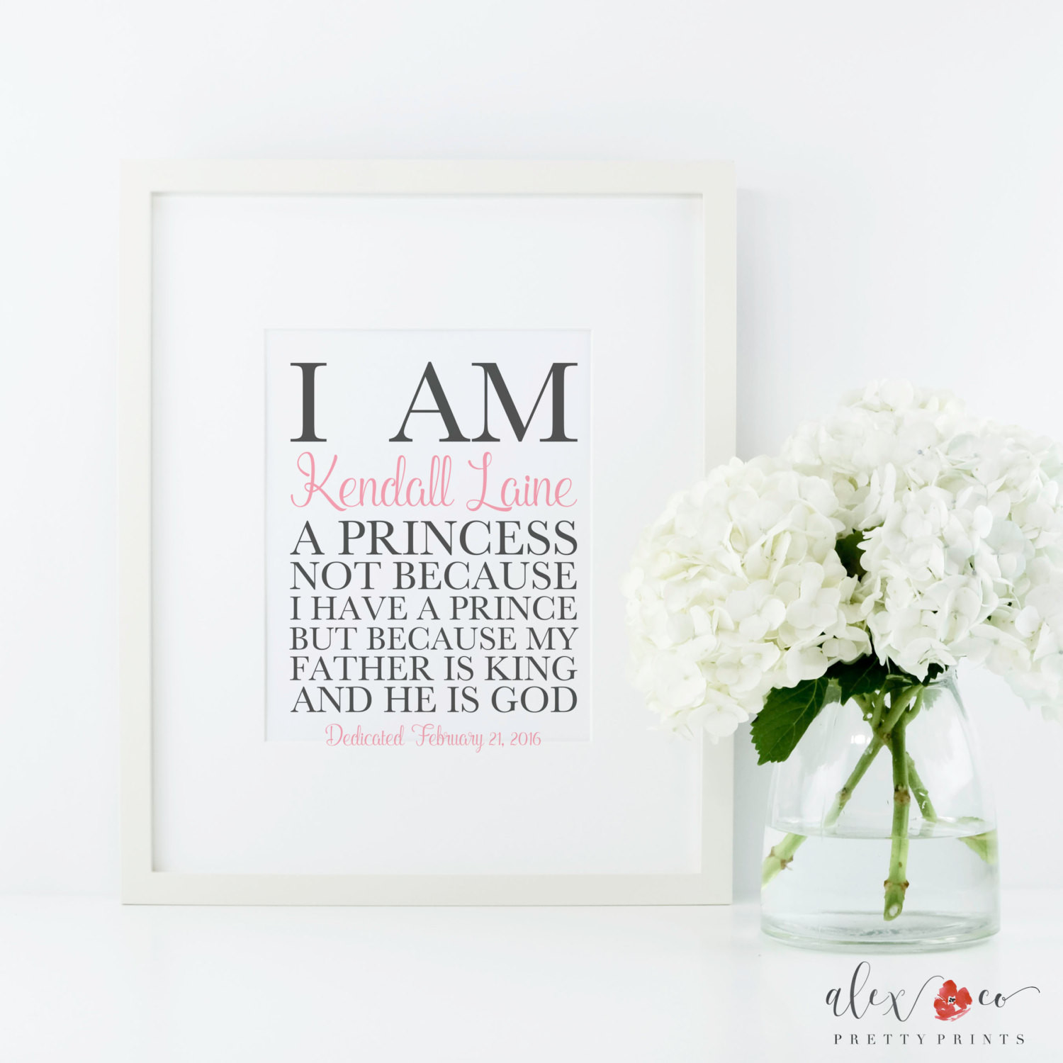 Baby Girl Baptism Gift Ideas
 I Am A Princess Baptism Gift Girl Baby by alexandcoprintables