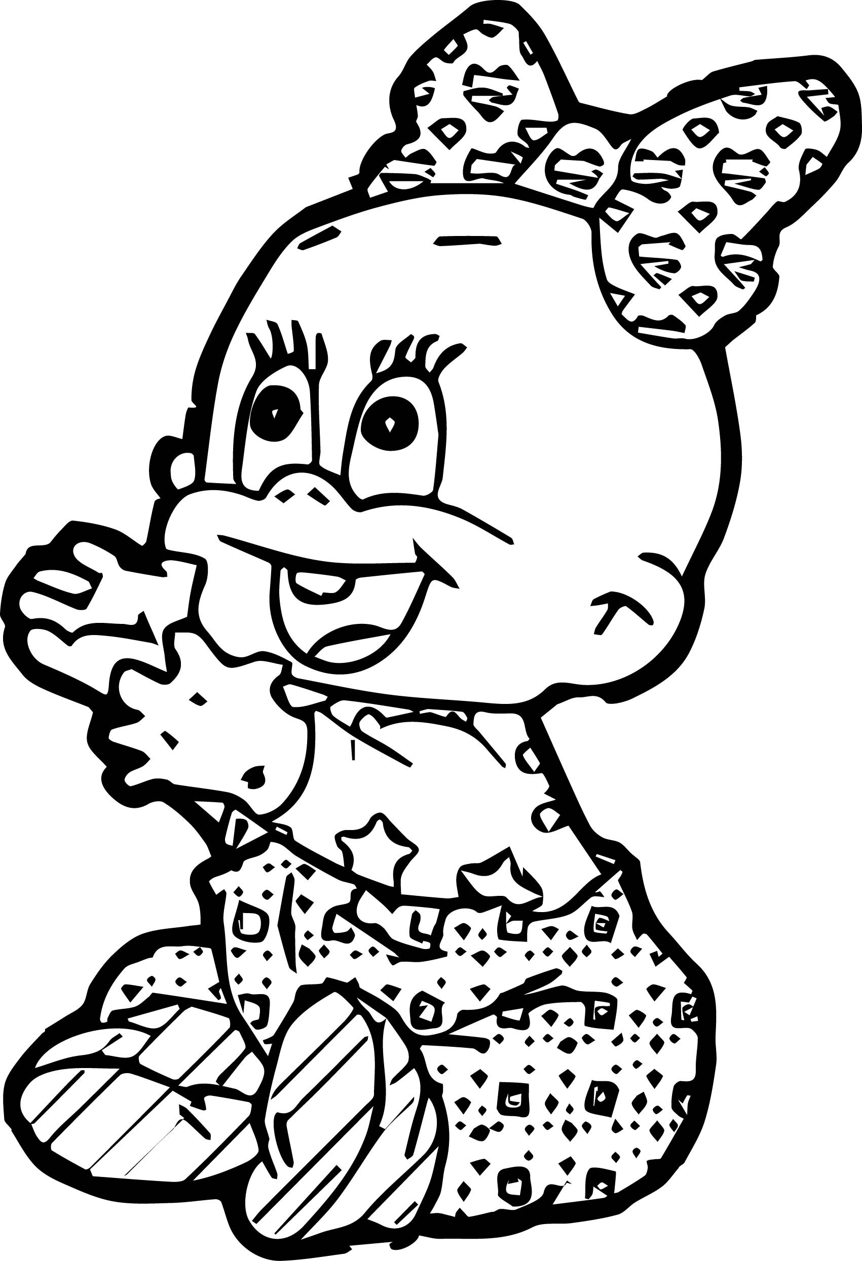 Baby Girl Coloring Page
 Cartoon Baby Girl Give Coloring Page