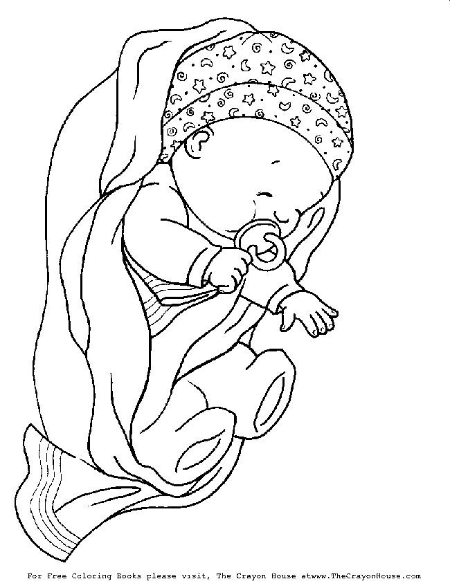 Baby Girl Coloring Page
 Baby Girl Coloring Pages To Print Coloring Home