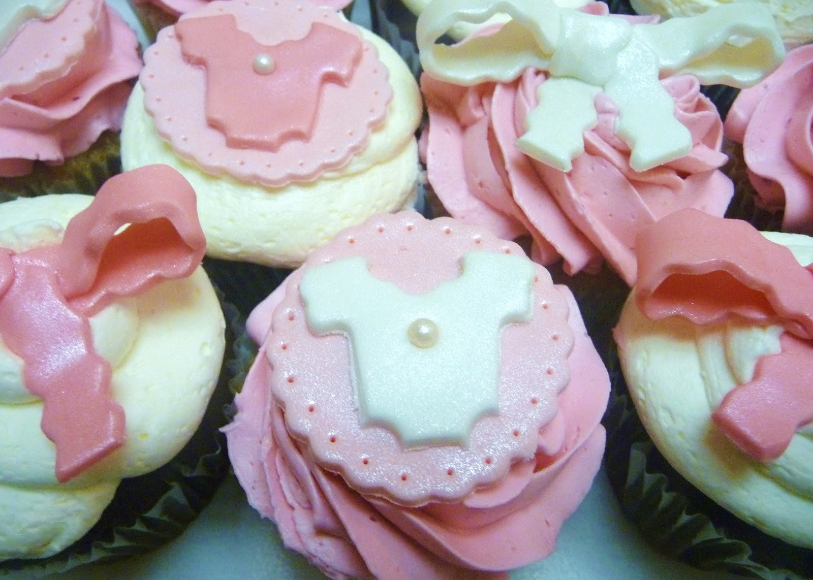 Baby Girl Cupcakes
 Pure Delights Baking Co Baby Girl Shower Cupcakes