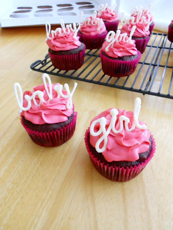 Baby Girl Cupcakes
 Baby Girl Shower Cupcakes Confessions of a Confectionista