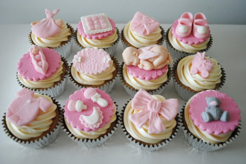 Baby Girl Cupcakes
 Christening Cupcakes Miss Cupcakes