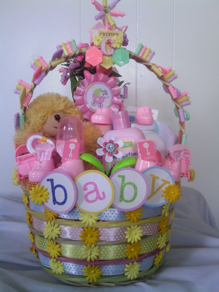 Baby Girl Gift Ideas Pinterest
 1000 images about baby basket of diapers on Pinterest