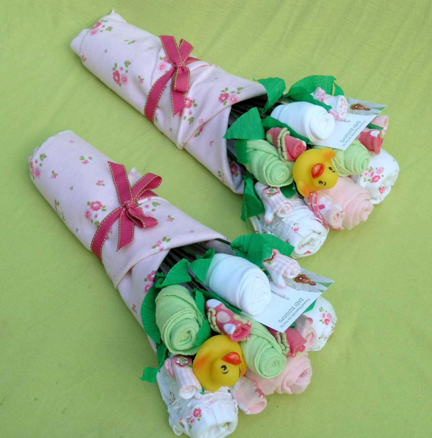 Baby Girl Gift Ideas Pinterest
 Twin Girl Gift Bouquets Unique Baby Shower Gift by