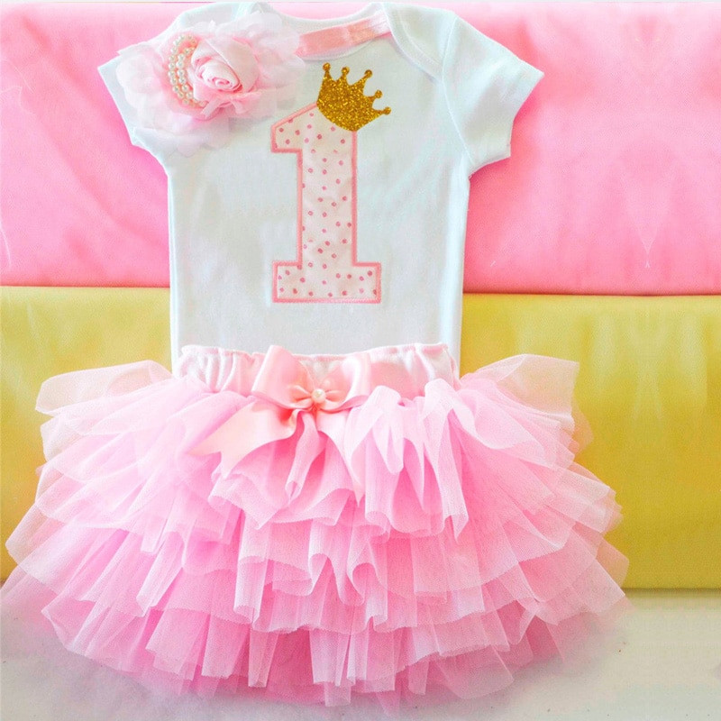 Baby Girls Party
 First 1 Year Baby Girl Birthday Party Dress fy Outfits