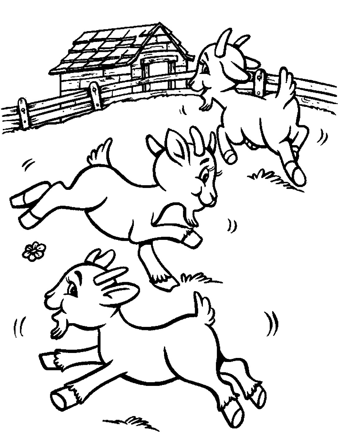 Baby Goat Coloring Pages
 Goat Coloring Pages