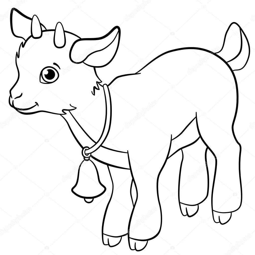 Baby Goat Coloring Pages
 Dibujos cabritos
