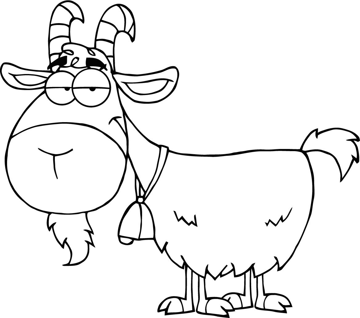 Baby Goat Coloring Pages
 Free Printable Goat Coloring Pages For Kids