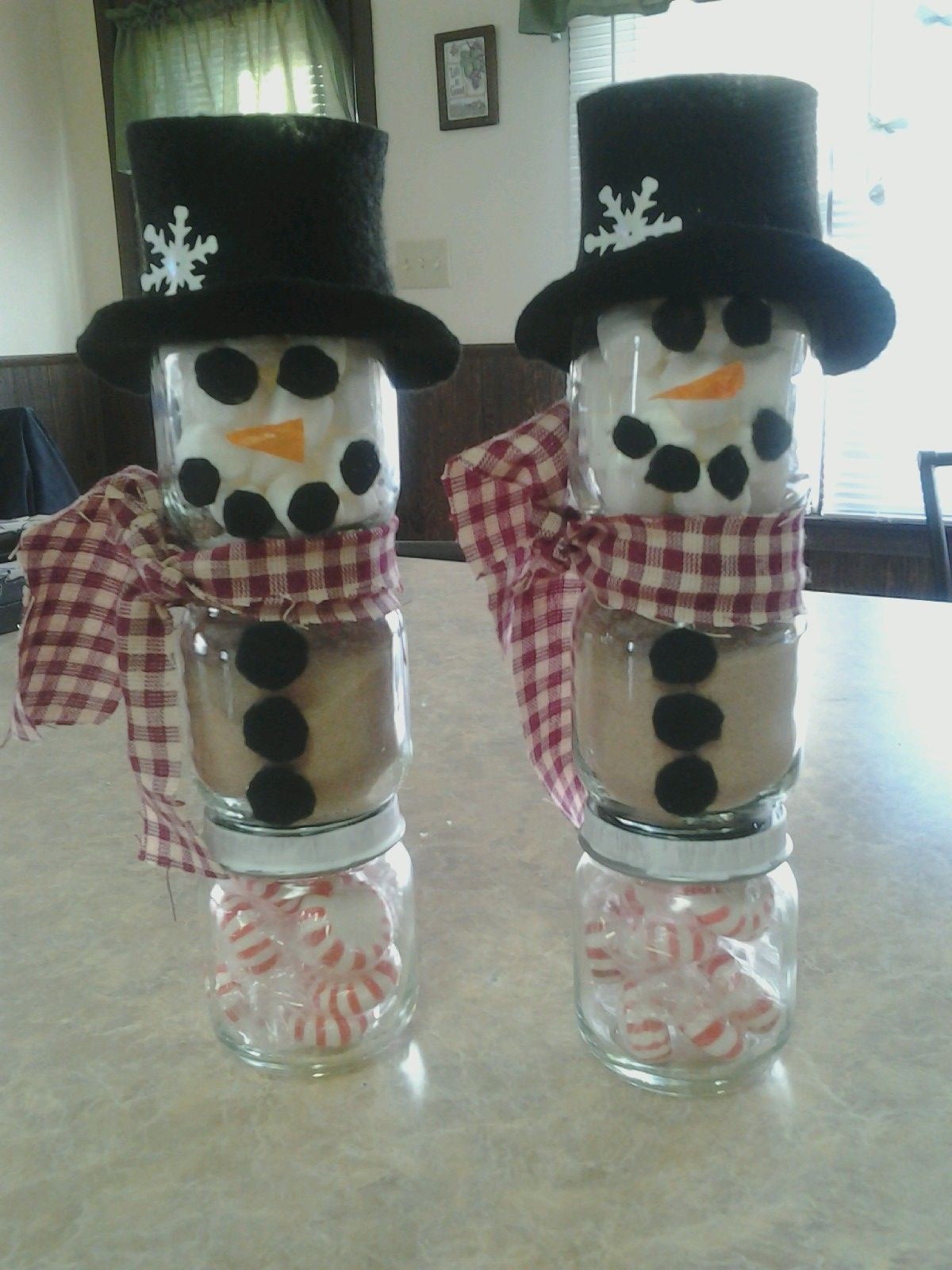 Baby Jar Crafts
 Baby food jar snowmen