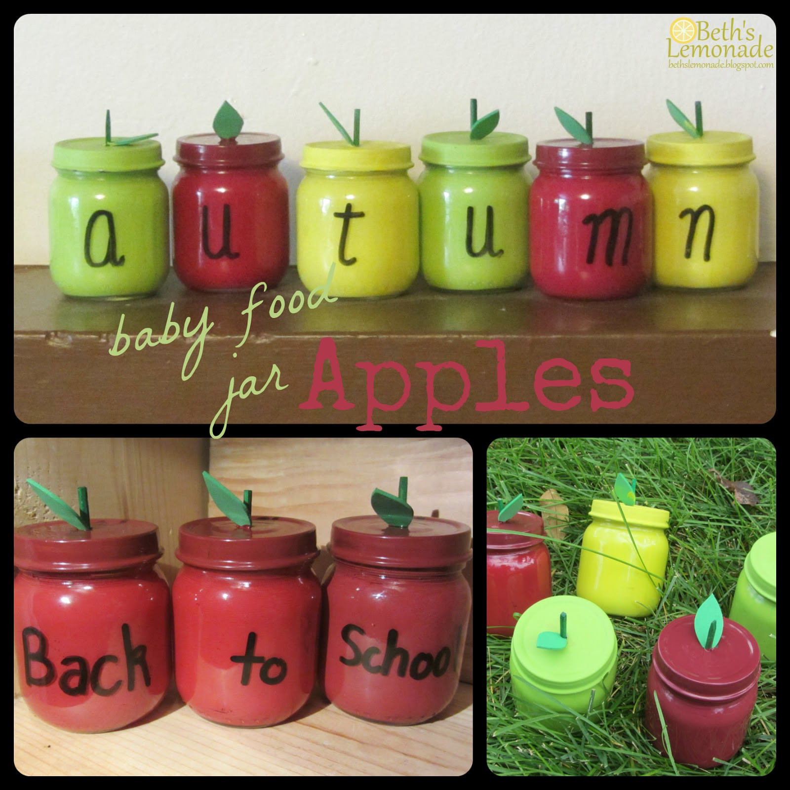 Baby Jar Crafts
 Beth s Lemonade Baby Food Jar Week Apple Jars and The