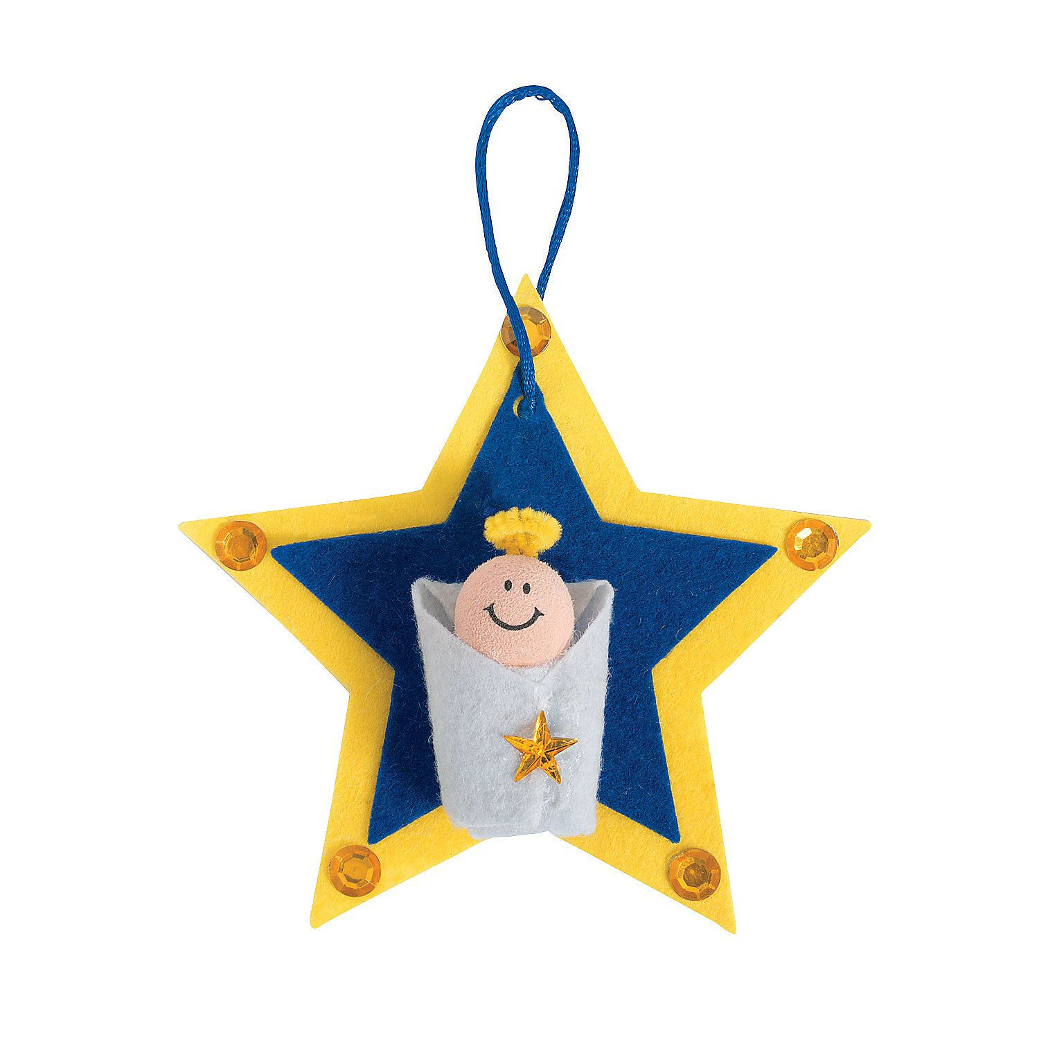 Baby Jesus Craft For Preschoolers
 Baby Jesus Star Ornament Craft Kit OrientalTrading