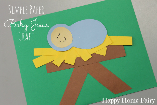 Baby Jesus Craft For Preschoolers
 Simple Paper Baby Jesus Craft Happy Home Fairy