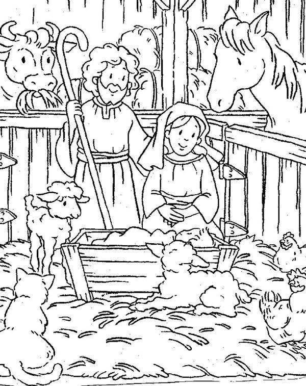 Baby Jesus In A Manger Coloring Pages
 24 best Coloring Bible NT Acts images on Pinterest