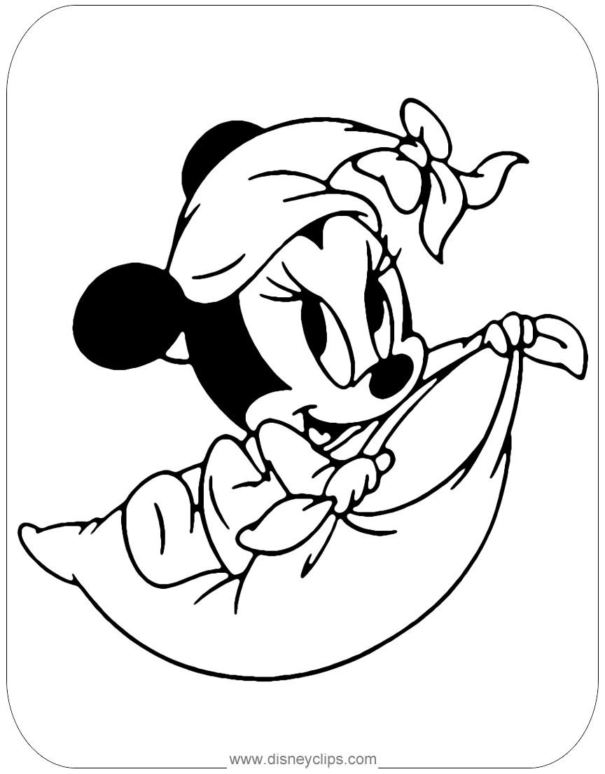 Baby Minnie Coloring Pages
 Disney Babies Coloring Pages 3