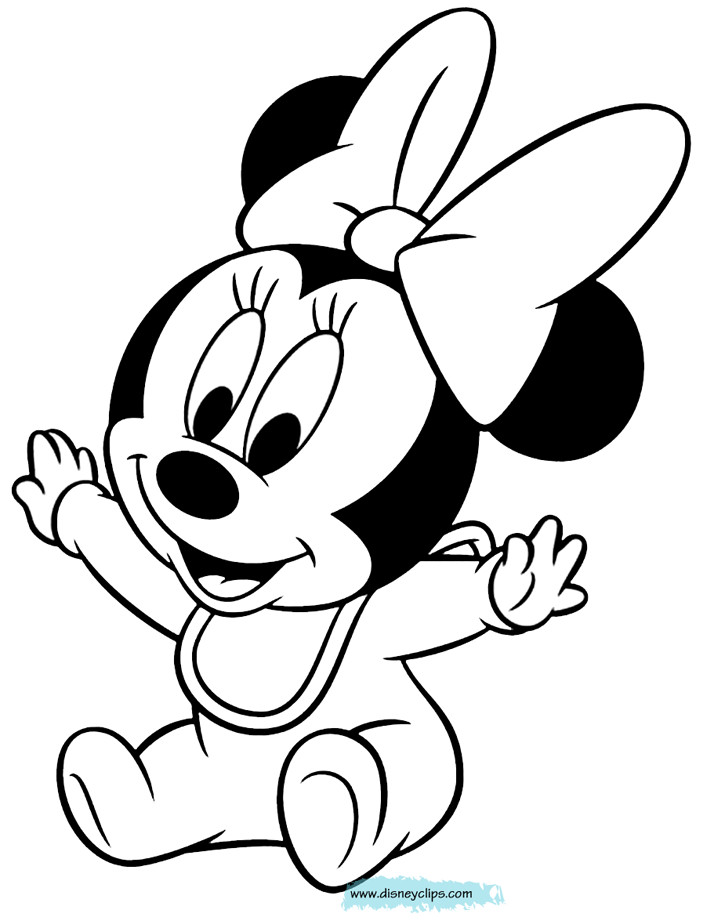 Baby Minnie Coloring Pages
 Disney Babies Coloring Pages 7