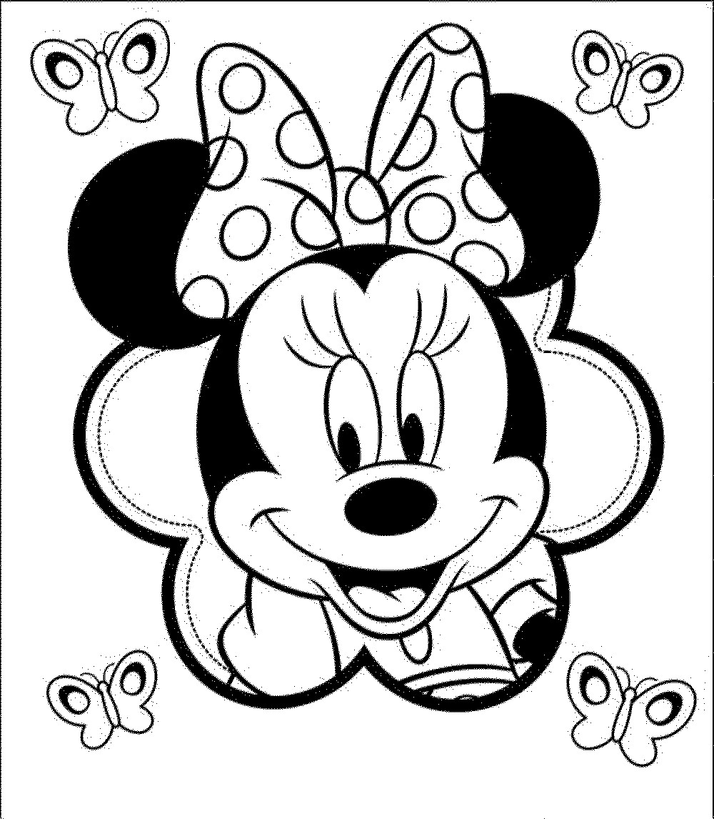 Baby Minnie Coloring Pages
 Minnie Mouse Black Face Cliparts