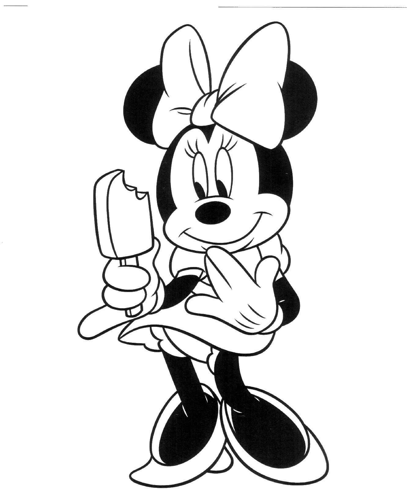 Baby Minnie Coloring Pages
 Baby Minnie Mouse To Print