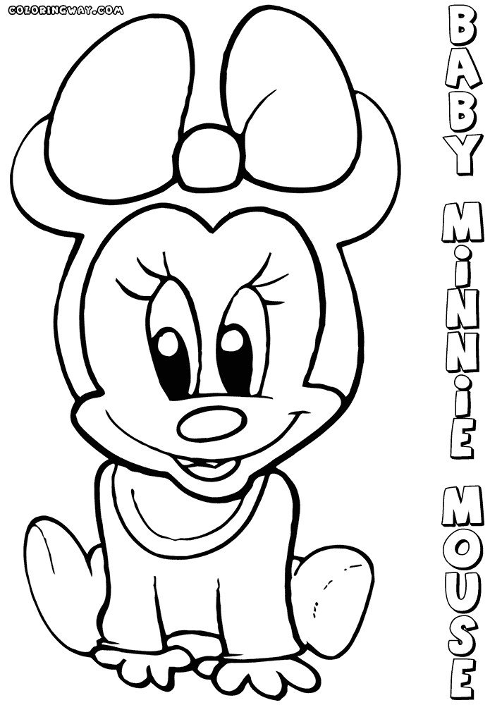 Baby Minnie Mouse Coloring Pages
 Minnie Mouse Baby coloring pages