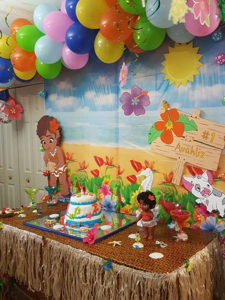 Baby Moana Party Supplies
 Moana birthday party decoration