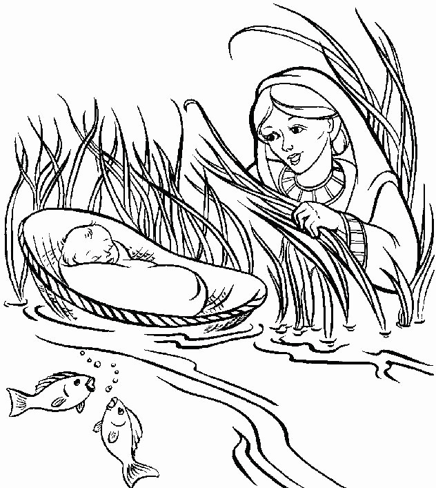 Baby Moses Coloring Sheets
 Baby Moses Coloring Page at GetColorings