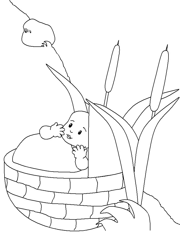 Baby Moses Coloring Sheets
 Baby Moses Coloring Pages Coloring Home