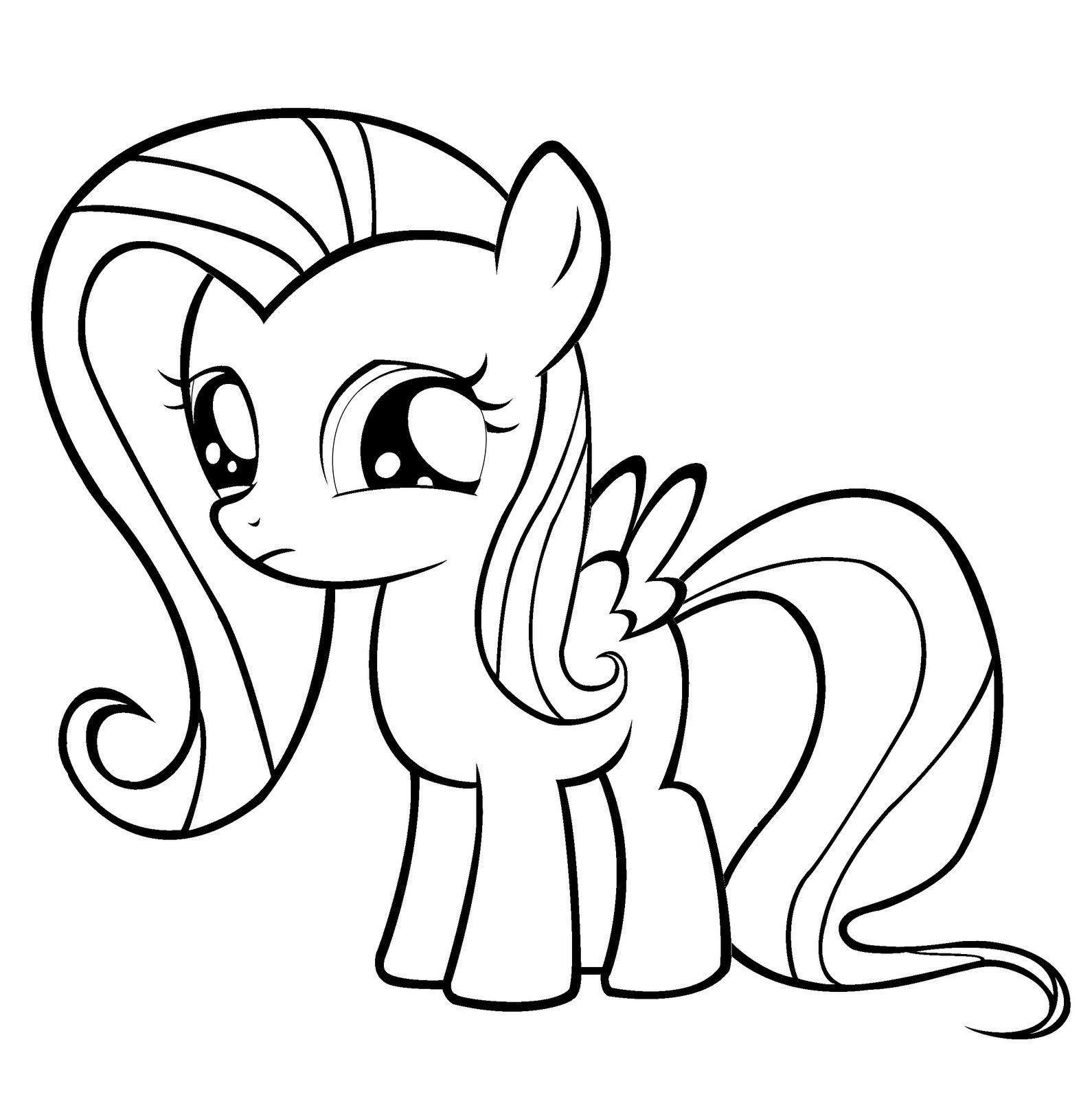 Baby My Little Pony Coloring Pages
 Coloring Fun Young fluttershy