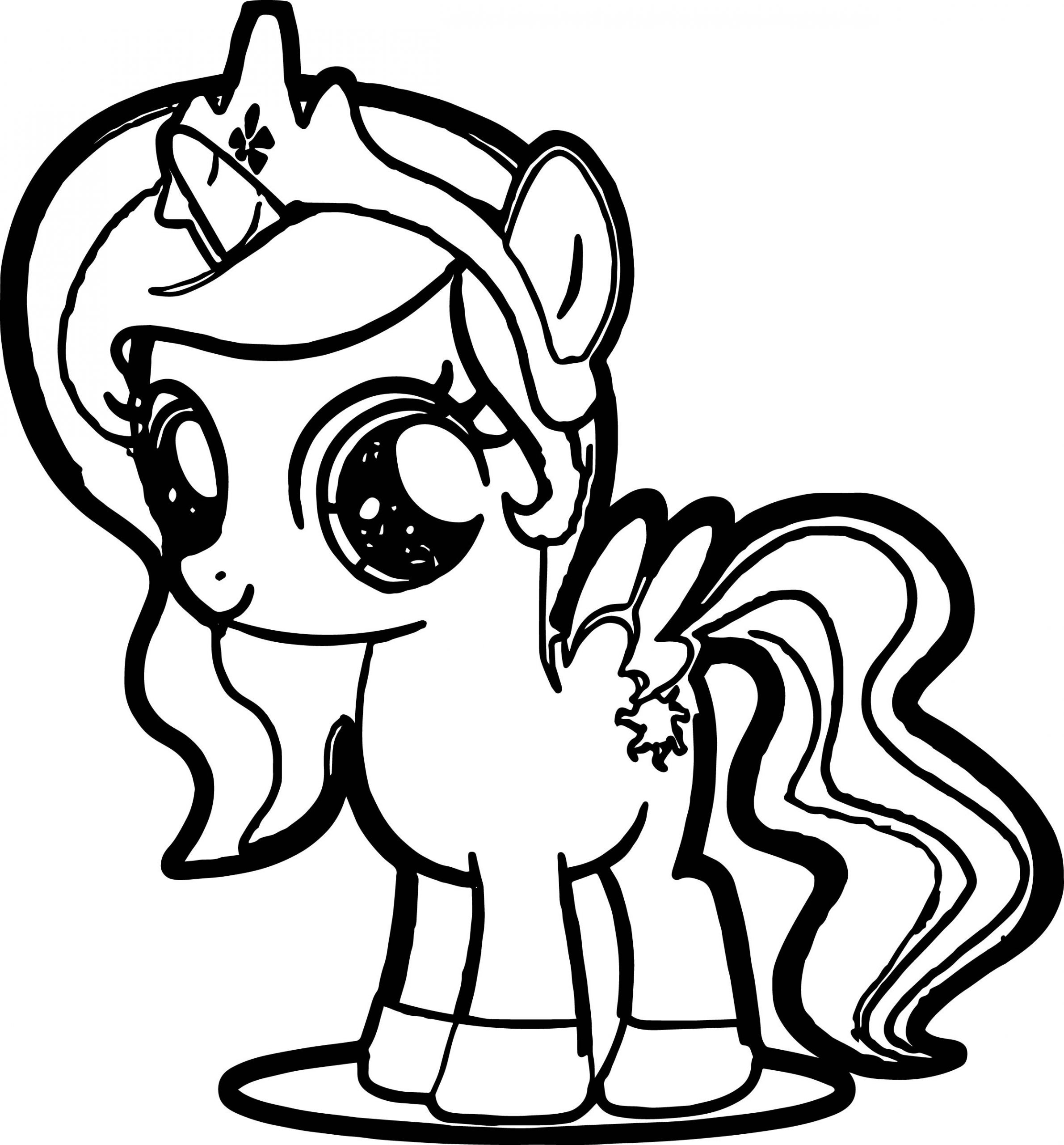 Baby My Little Pony Coloring Pages
 Cute Pony Coloring Page