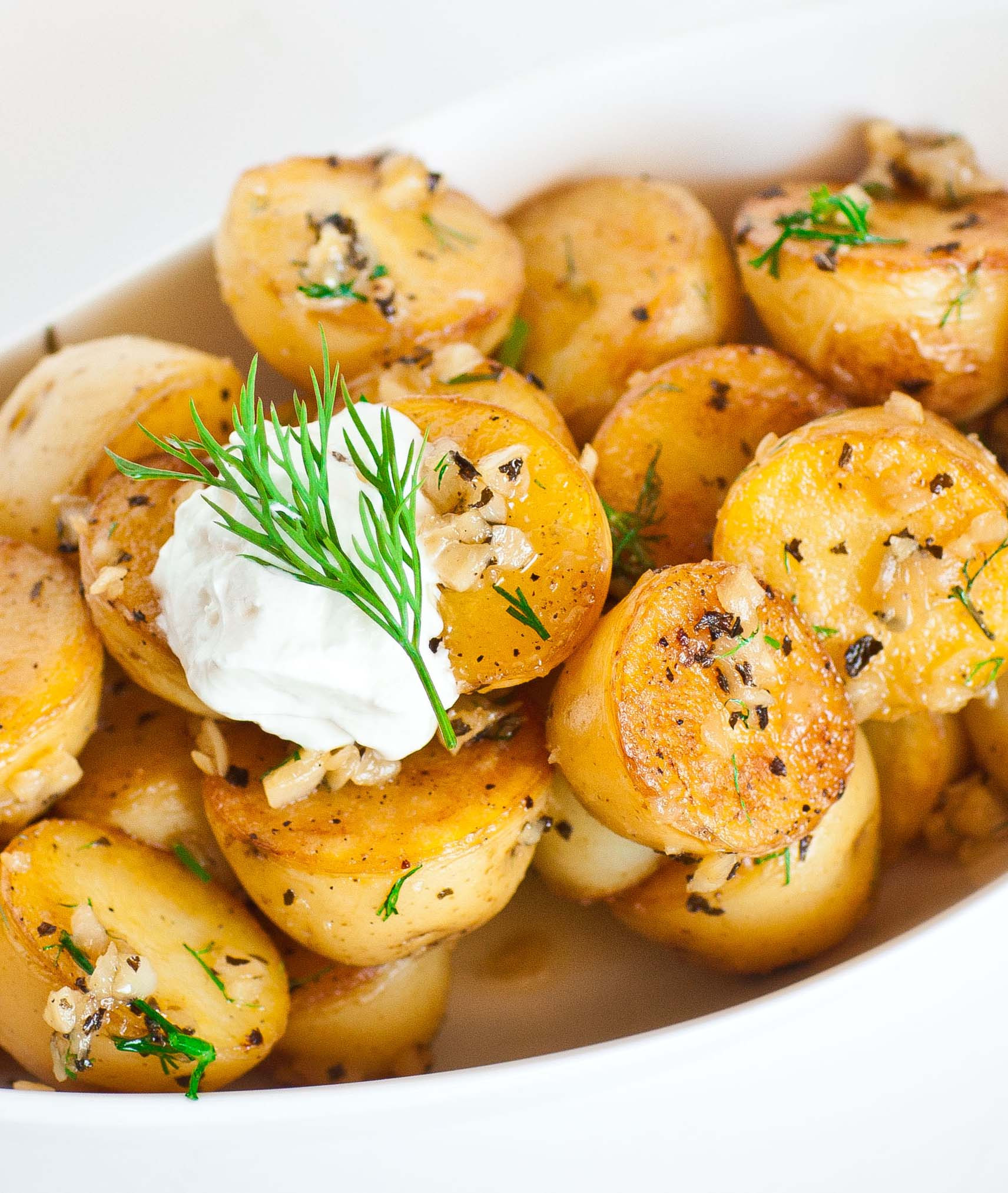 Baby New Potatoes Recipes
 Pan Seared Garlic Baby Potatoes Tatyanas Everyday Food