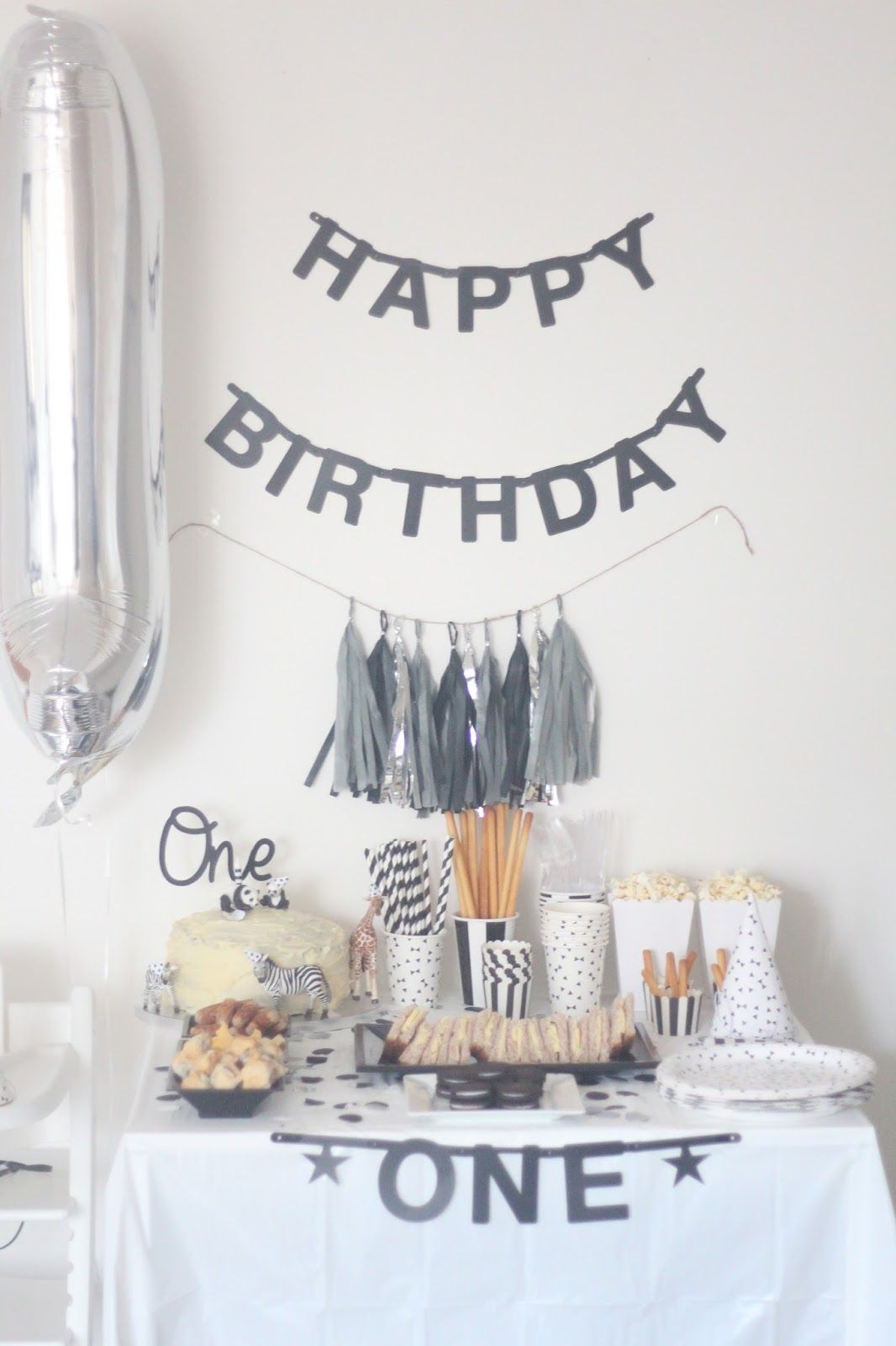Baby Party Themes For 1St Birthdays
 A Monochrome First Birthday Party