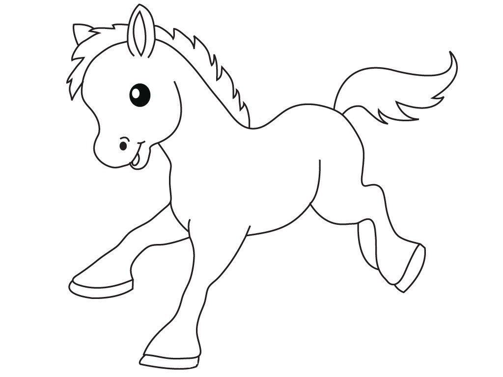Baby Pony Coloring Pages
 Cute Baby Pony Coloring Page