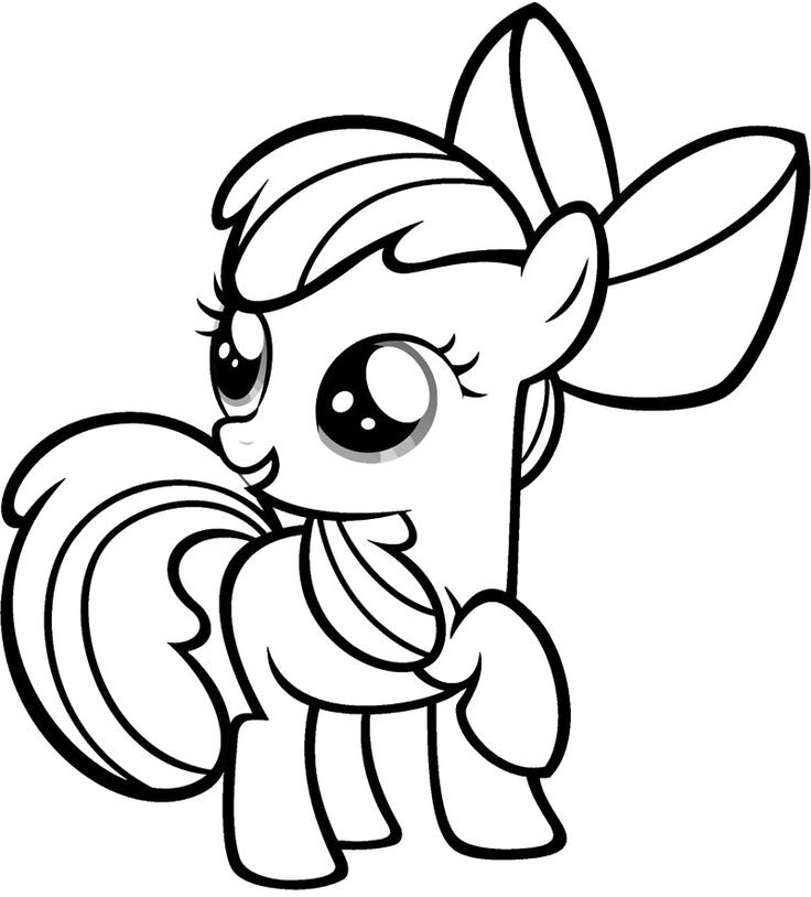Baby Pony Coloring Pages
 Baby My Little Pony Coloring Page