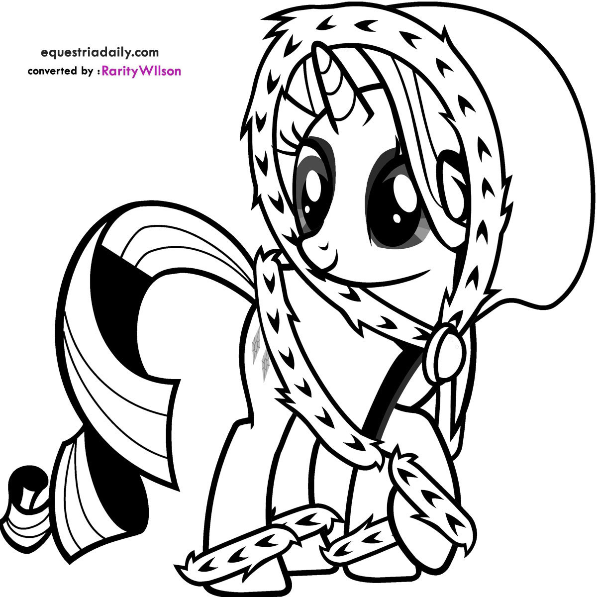 Baby Pony Coloring Pages
 My Little Pony Rarity Coloring Pages