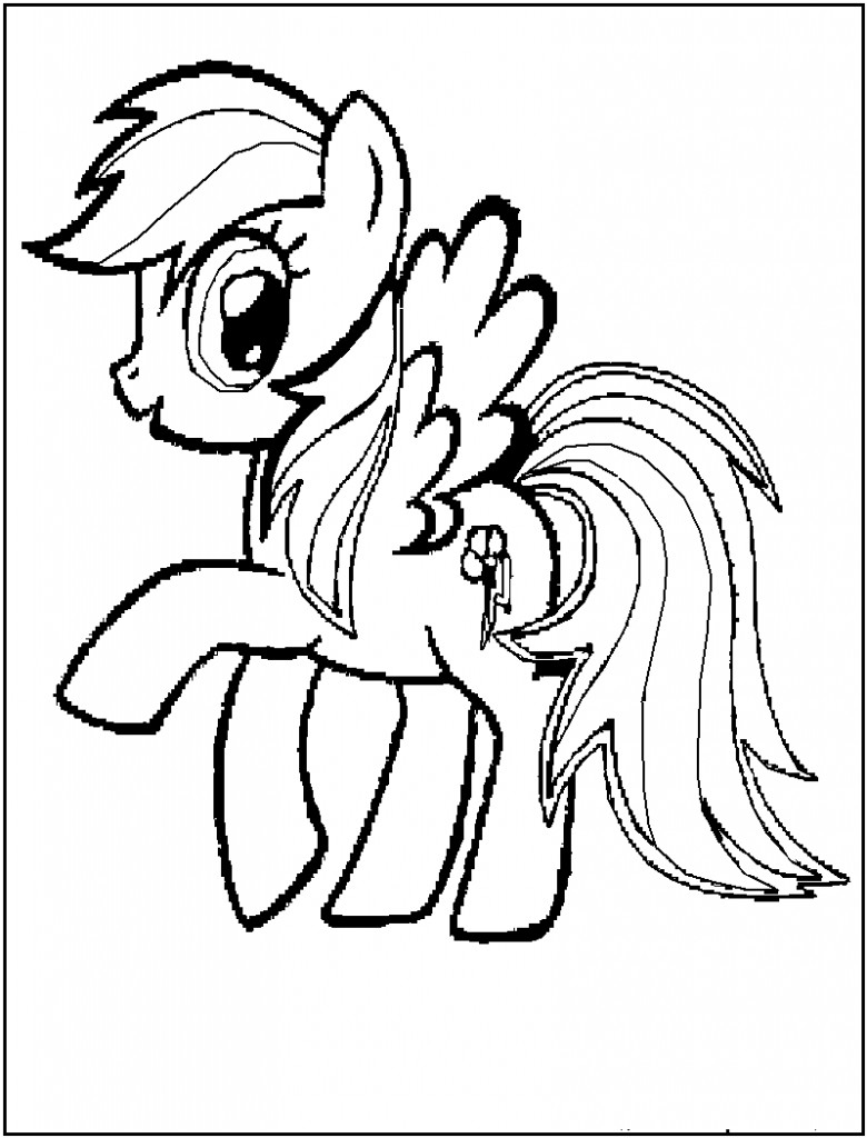 Baby Pony Coloring Pages
 Rainbow Dash – My Little Pony Friendship Is Magic Coloring
