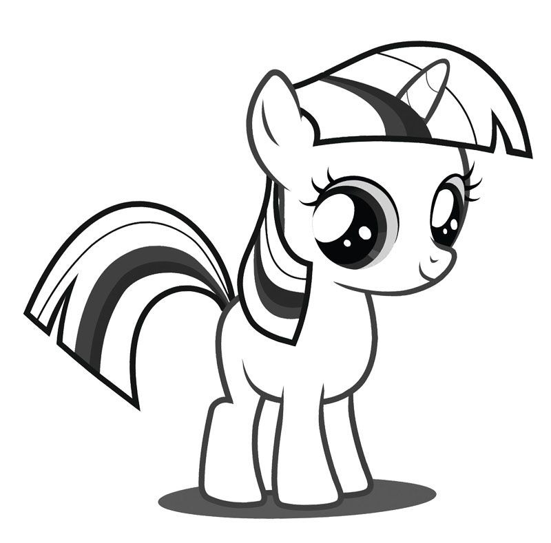 Baby Pony Coloring Pages
 Baby Twilight Sparkle Coloring Page