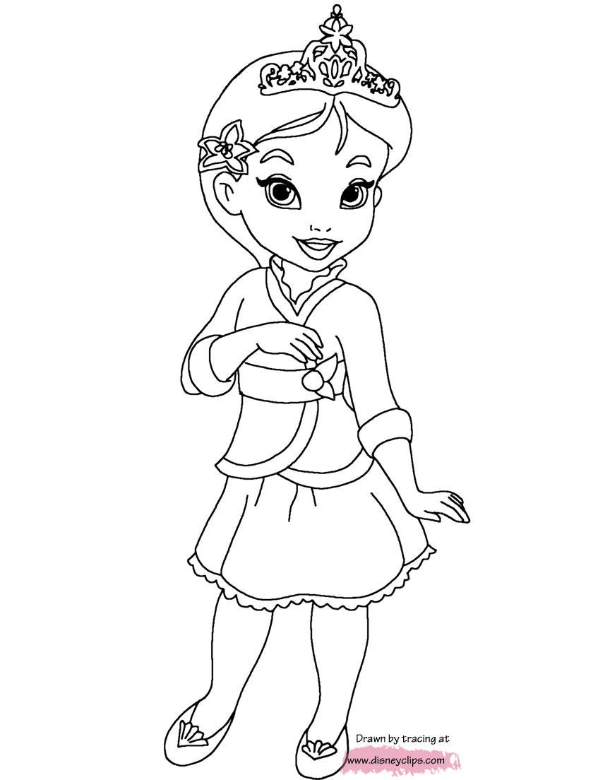 Baby Princesses Coloring Pages
 Disney s Little Princesses Coloring Pages