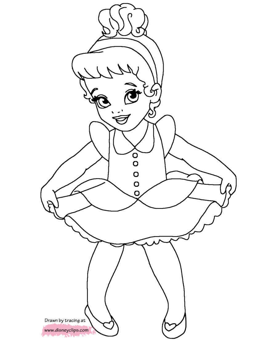 Baby Princesses Coloring Pages
 Disney s Little Princesses Coloring Pages
